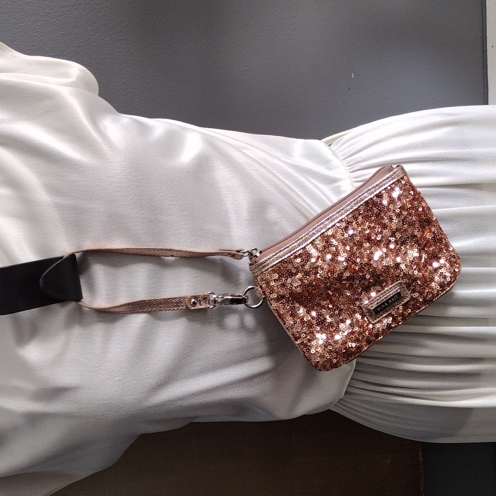 Rose gold wristlet